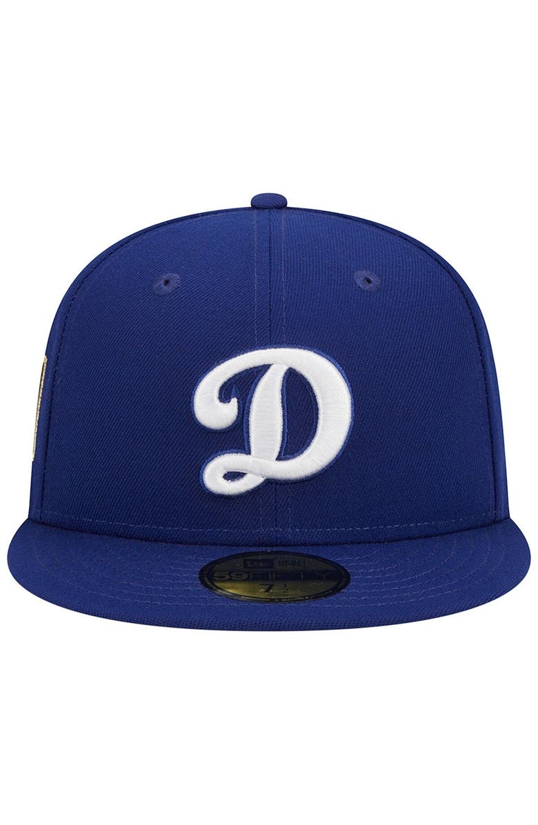 New Era Men's New Era Royal Los Angeles Dodgers Alternate Logo 2020 World Series Team Color 59FIFTY Fitted Hat, Alternate, color, Royal