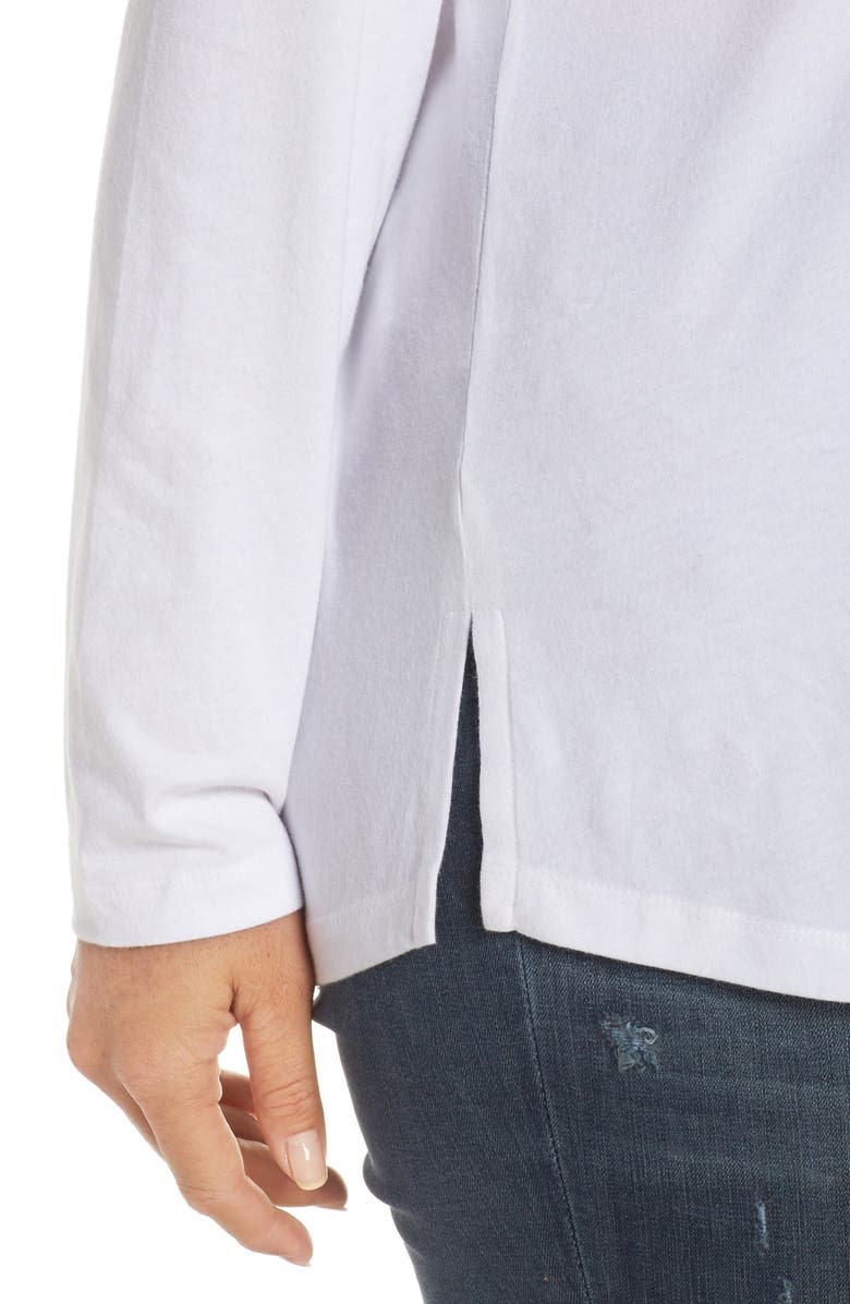 Sejour Ballet Neck Long Sleeve Tee, Alternate, color,