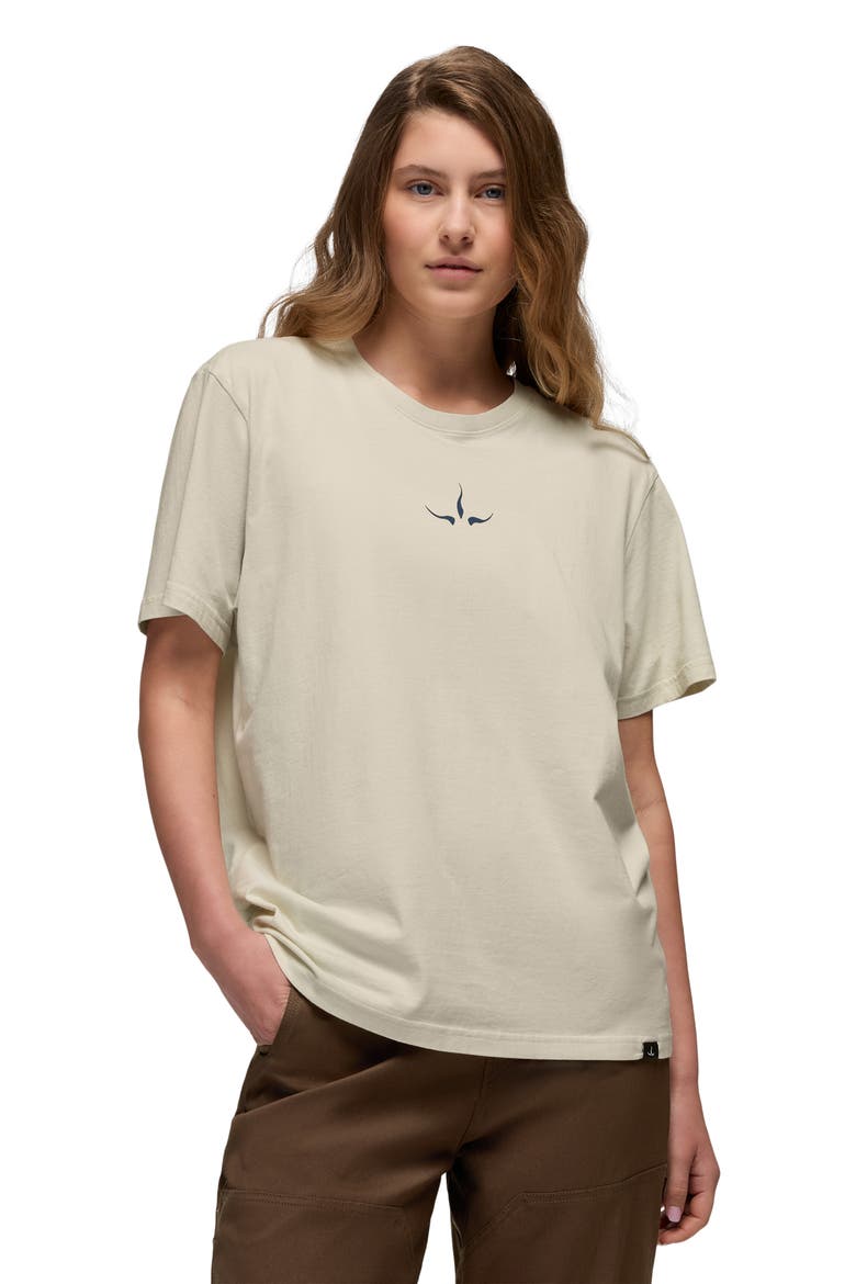 Heritage Logo Organic Cotton Graphic T-Shirt, Alternate, color, BEACH PEBBLE
