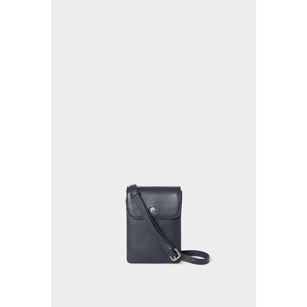 Osprey London The Madison Leather Phone Bag In Blue