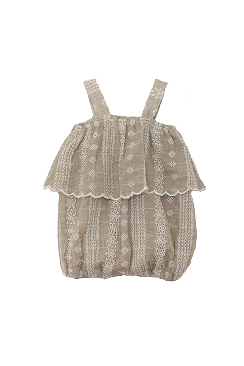 Espresso Sleeveless Romper, Alternate, color, Brown