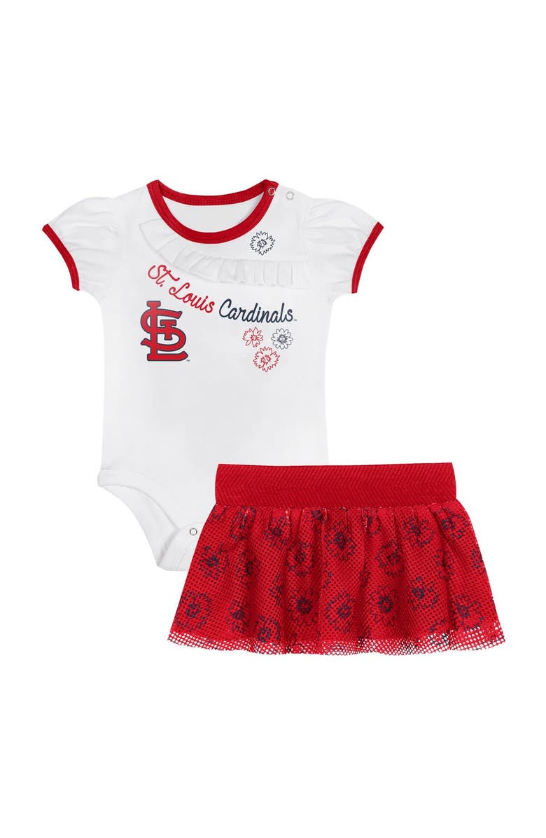 Outerstuff Infant St. Louis Cardinals Sweet Bodysuit & Skirt Set, Alternate, color, White