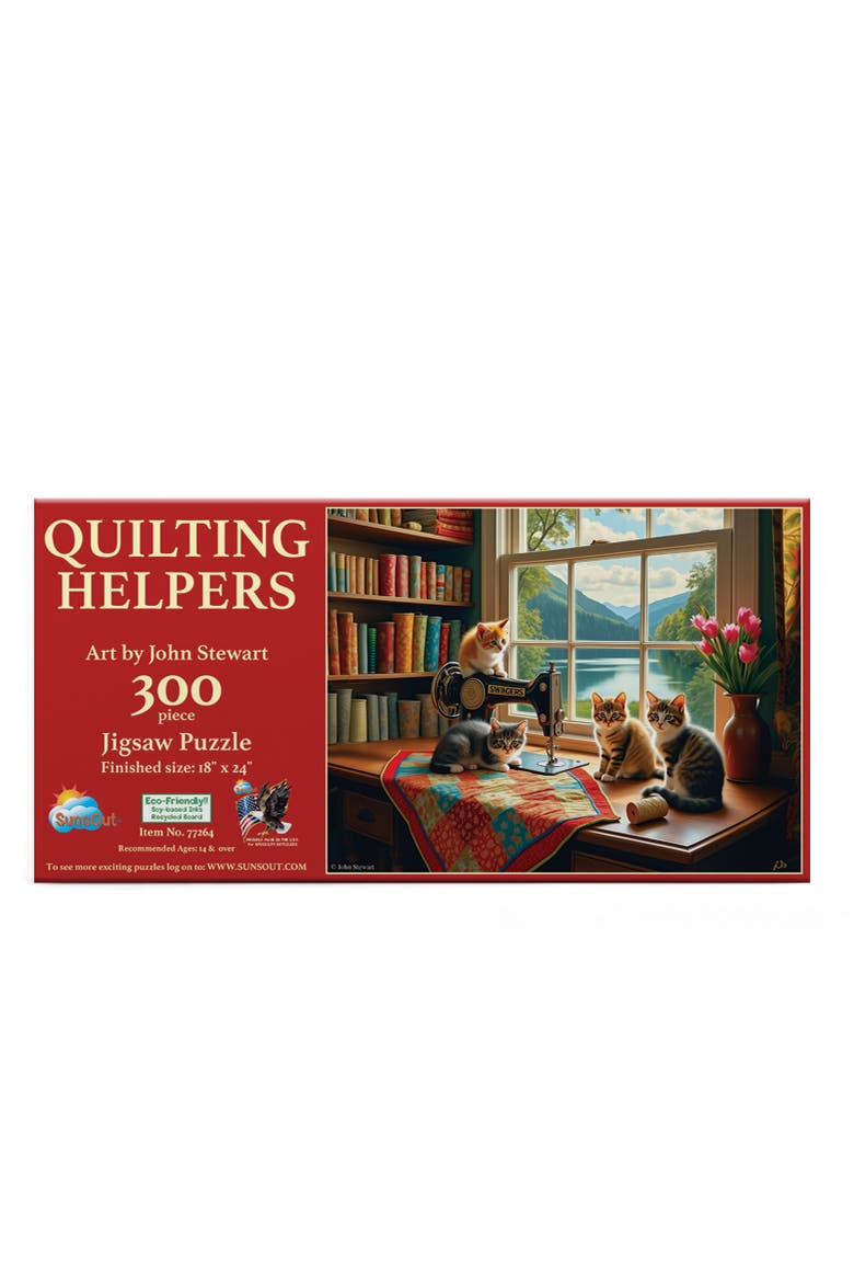 Quilting Helpers 300 piece Jigsaw Puzzle for Adults, Alternate, color, Multicolor