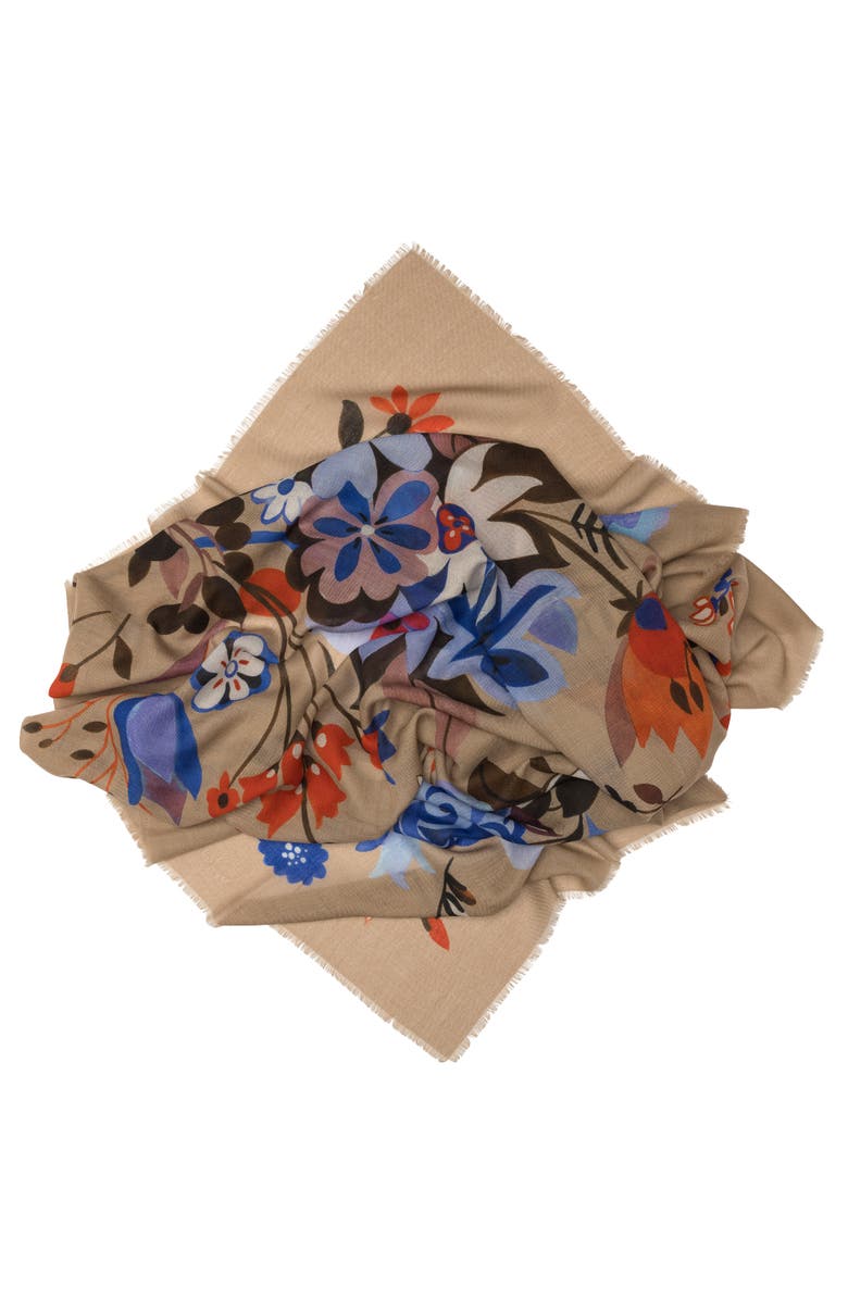 Elizabetta Rita - Wool Scarf, Alternate, color, Beige
