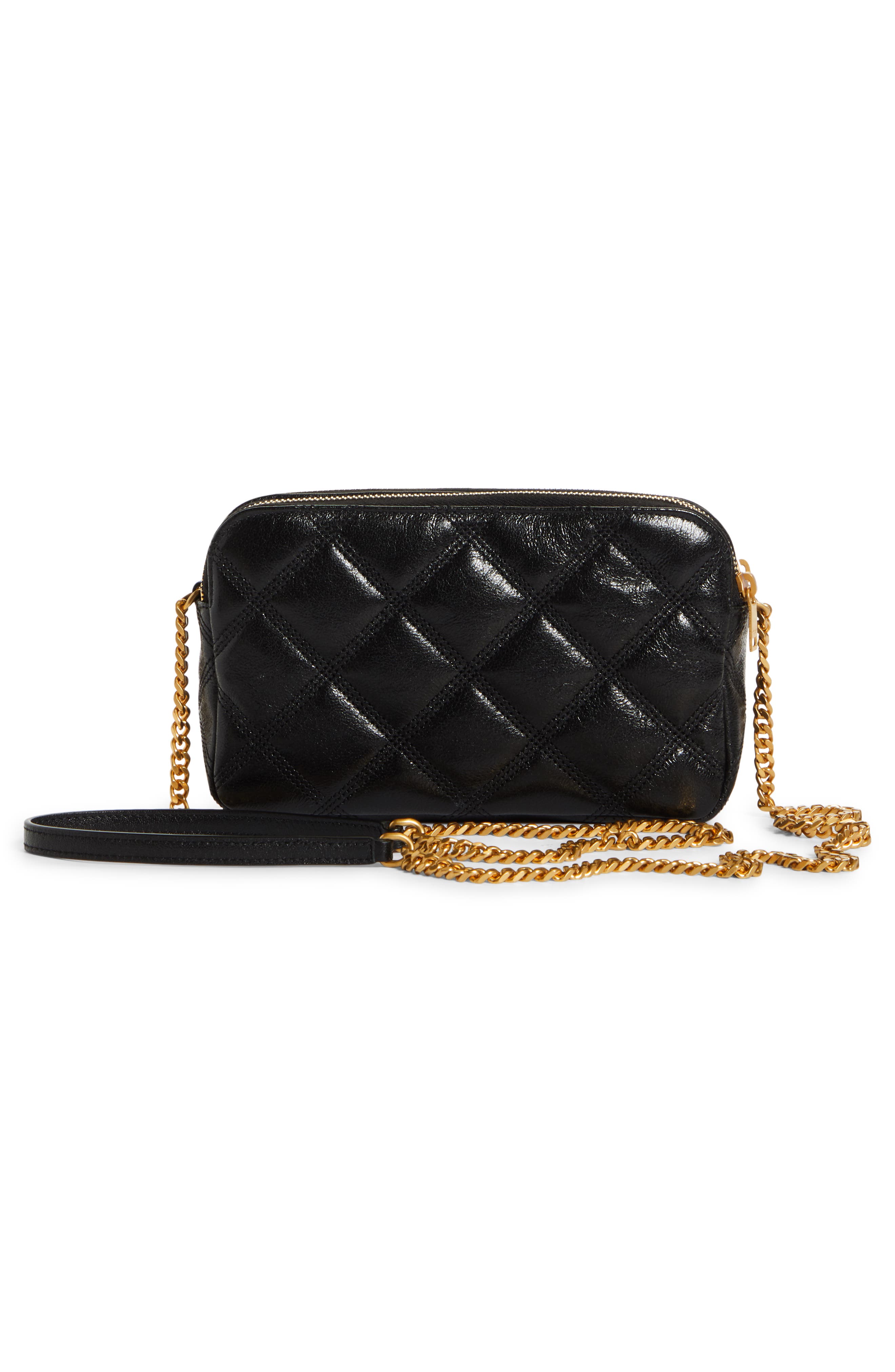 Saint Laurent Becky Diamond Quilted Leather Camera Bag, Alternate, color, 