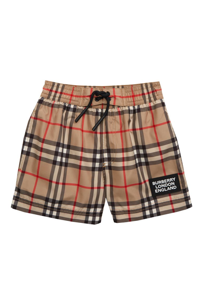 Kameron Check Swim Trunks, Main, color, ARCHIVE BEIGE IP CHK