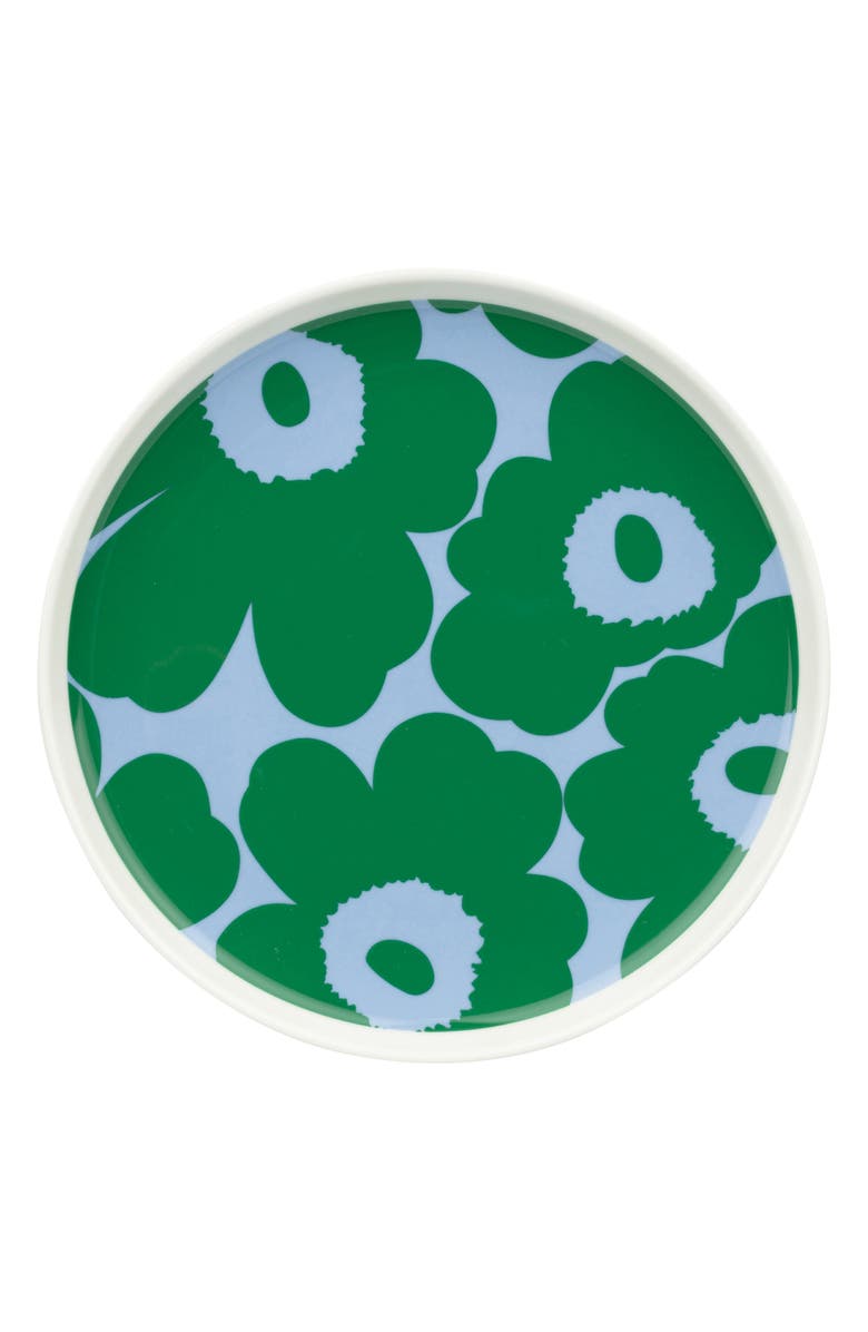 Marimekko Oiva Unikko Plate, Main, color, Green