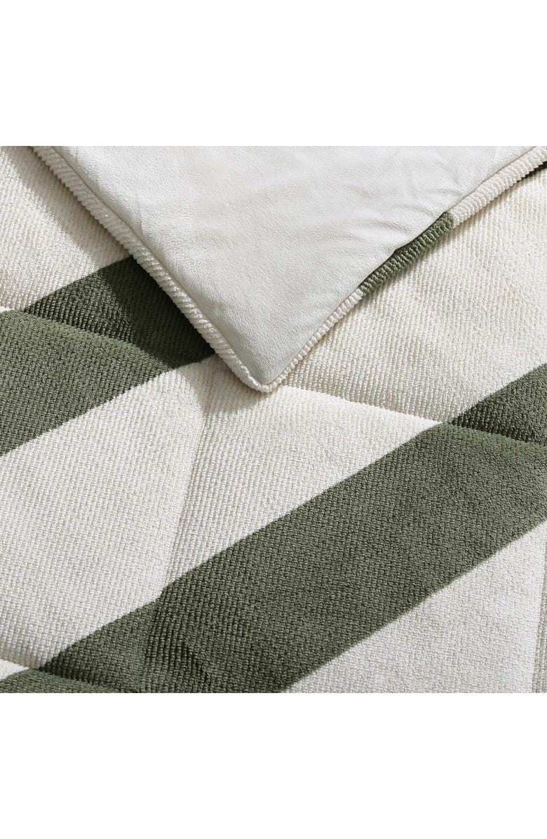 Nautica Lawndale Stripe Comforter & Sham Set, Alternate, color, Green
