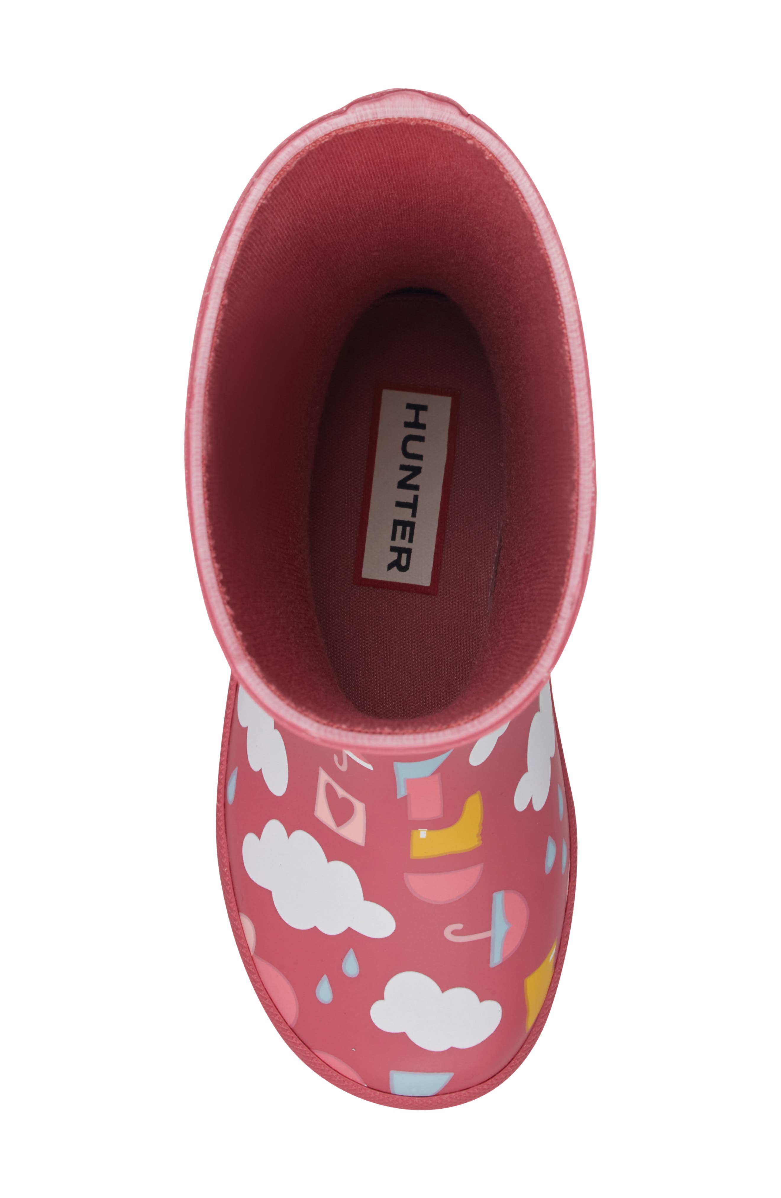 Kids' First Classic Rain Boot, Alternate, color, DARK RED 602