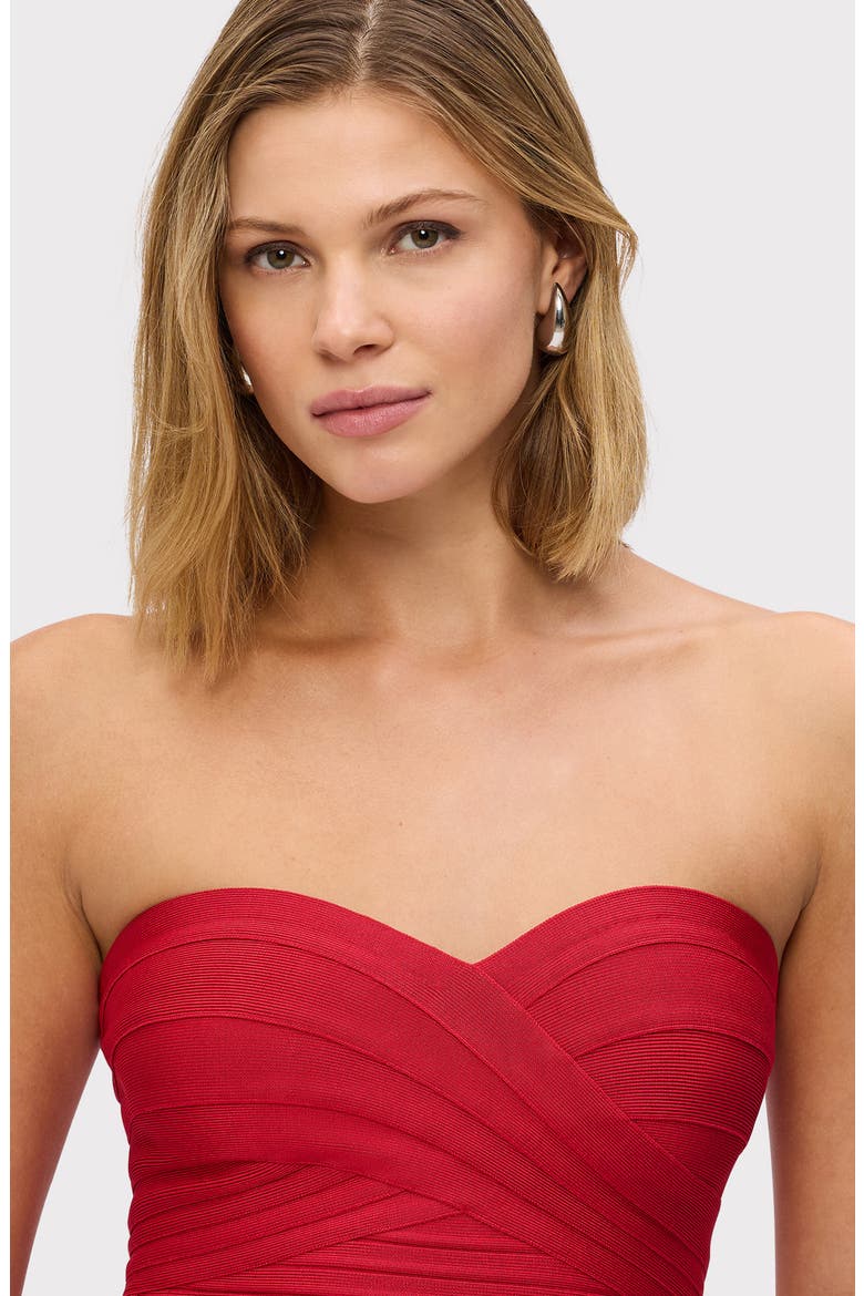 The Sara Strapless Mermaid Gown, Alternate, color, LIPSTICK RED