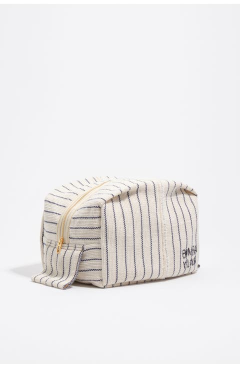 Medium Raw Cotton Make-Up Case