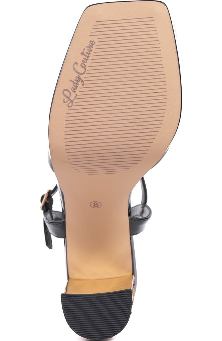 LADY COUTURE Pretty Sandal, Alternate, color, Black