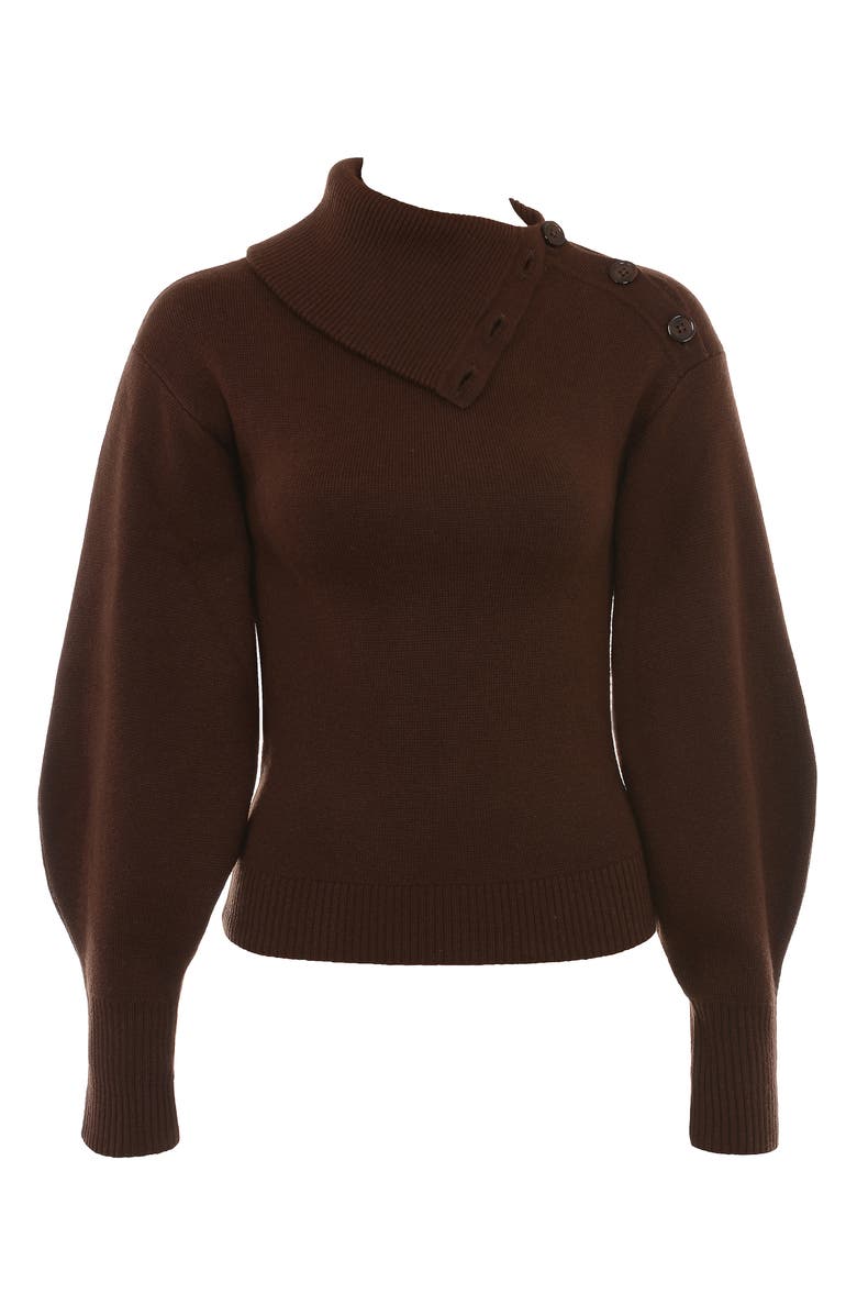 HOUSE OF CB Adelita Split Cowl Neck Sweater, Alternate, color,
