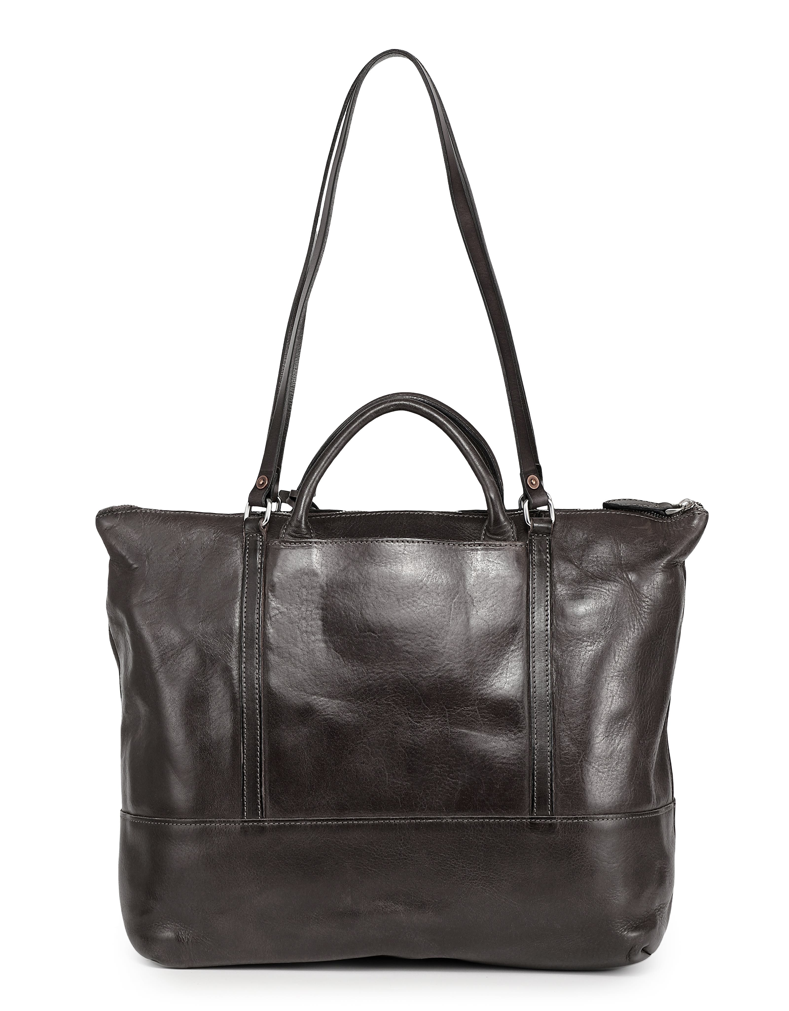 OLD TREND Crocus Genuine Leather Spacious Carryall Tote, Alternate, color, Grey