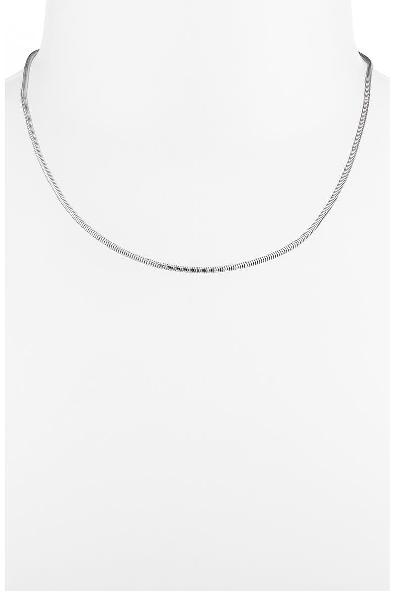 Sophia Snake Chain Necklace, Alternate, color, SILVER
