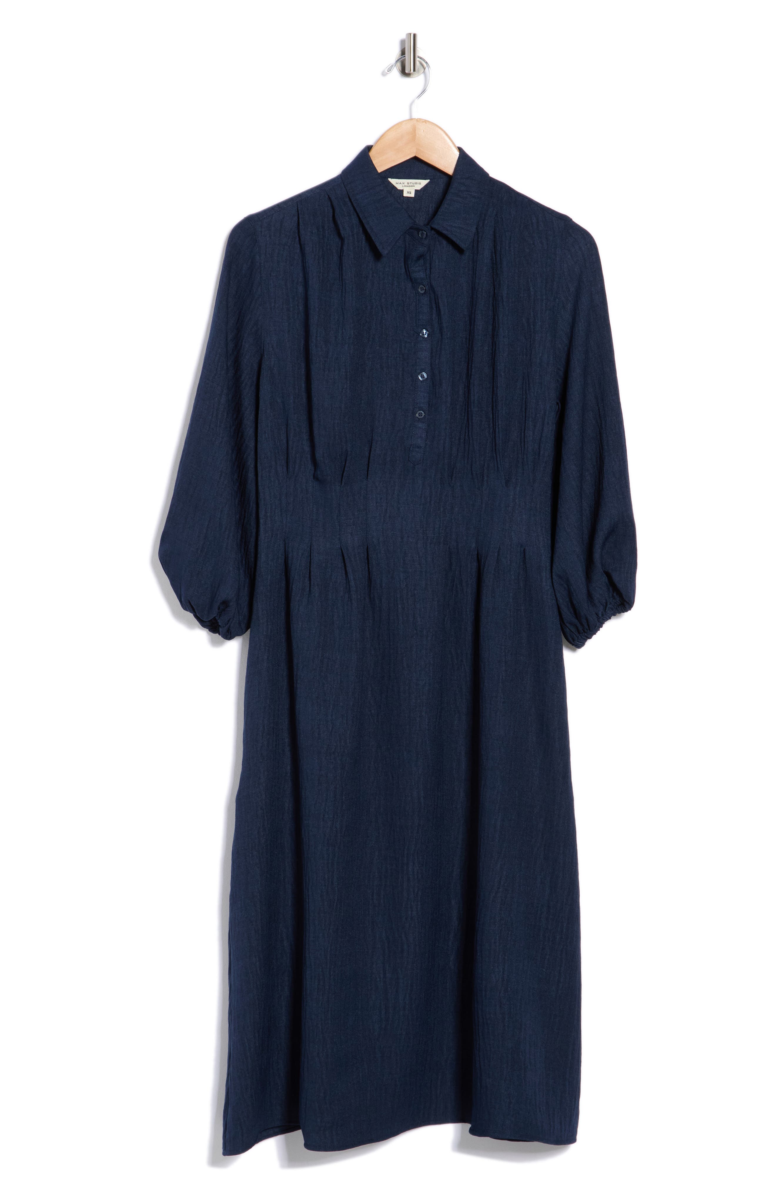 MAX STUDIO Balloon Sleeve Shirtdress
