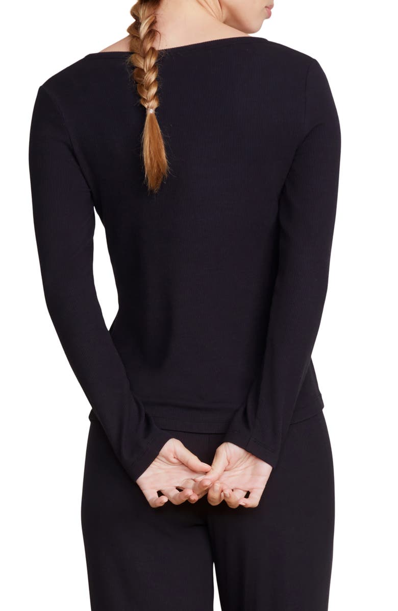 Barefoot Dreams<sup>®</sup> Ultrasoft Long Sleeve Rib Henley, Alternate, color,