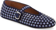 Alaïa Crystal Mary Jane Ballet Flat