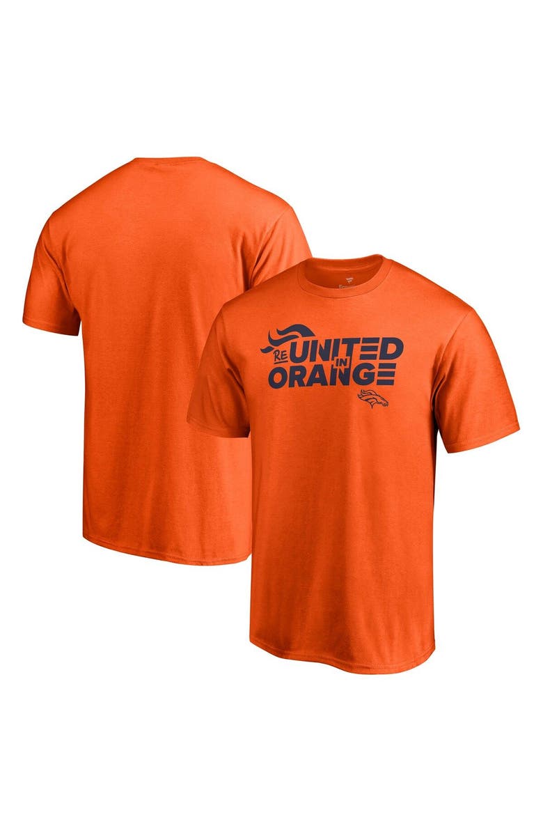 FANATICS Men's Fanatics Branded Orange Denver Broncos ReUnited In Orange T-Shirt, Main, color, Orange