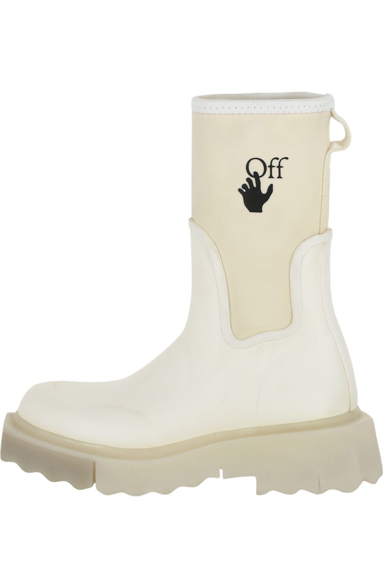 Off-White Sponge Sole Rain Boot, Alternate, color,