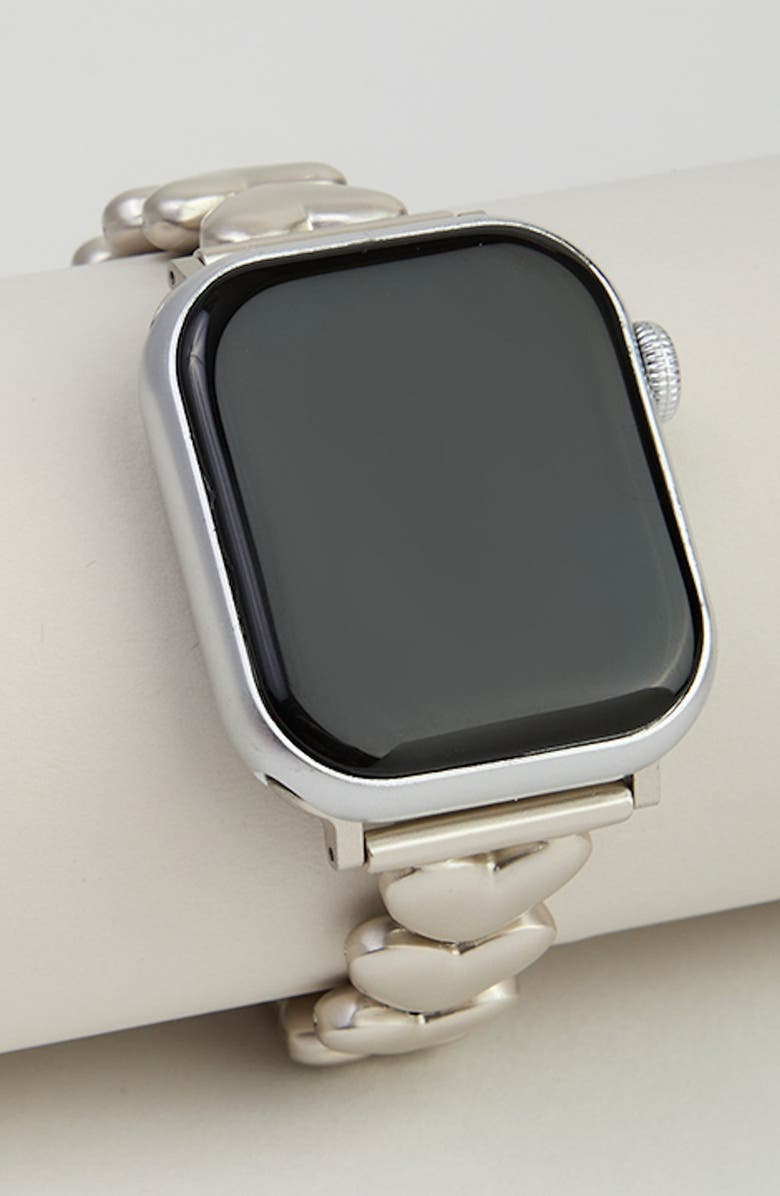 SAACHI Heart Chain Apple Watch<sup>®</sup> Watchband, Alternate, color, Silver