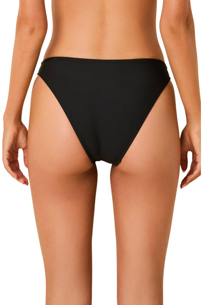 The Daniela Beaded Daisy Bikini Bottoms, Alternate, color, NOIR