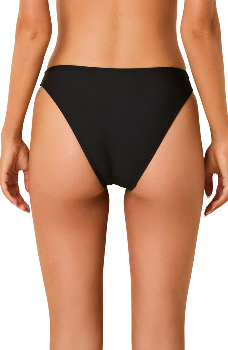 Solid & Striped The Daniela Beaded Daisy Bikini Bottoms, Alternate, color, Noir