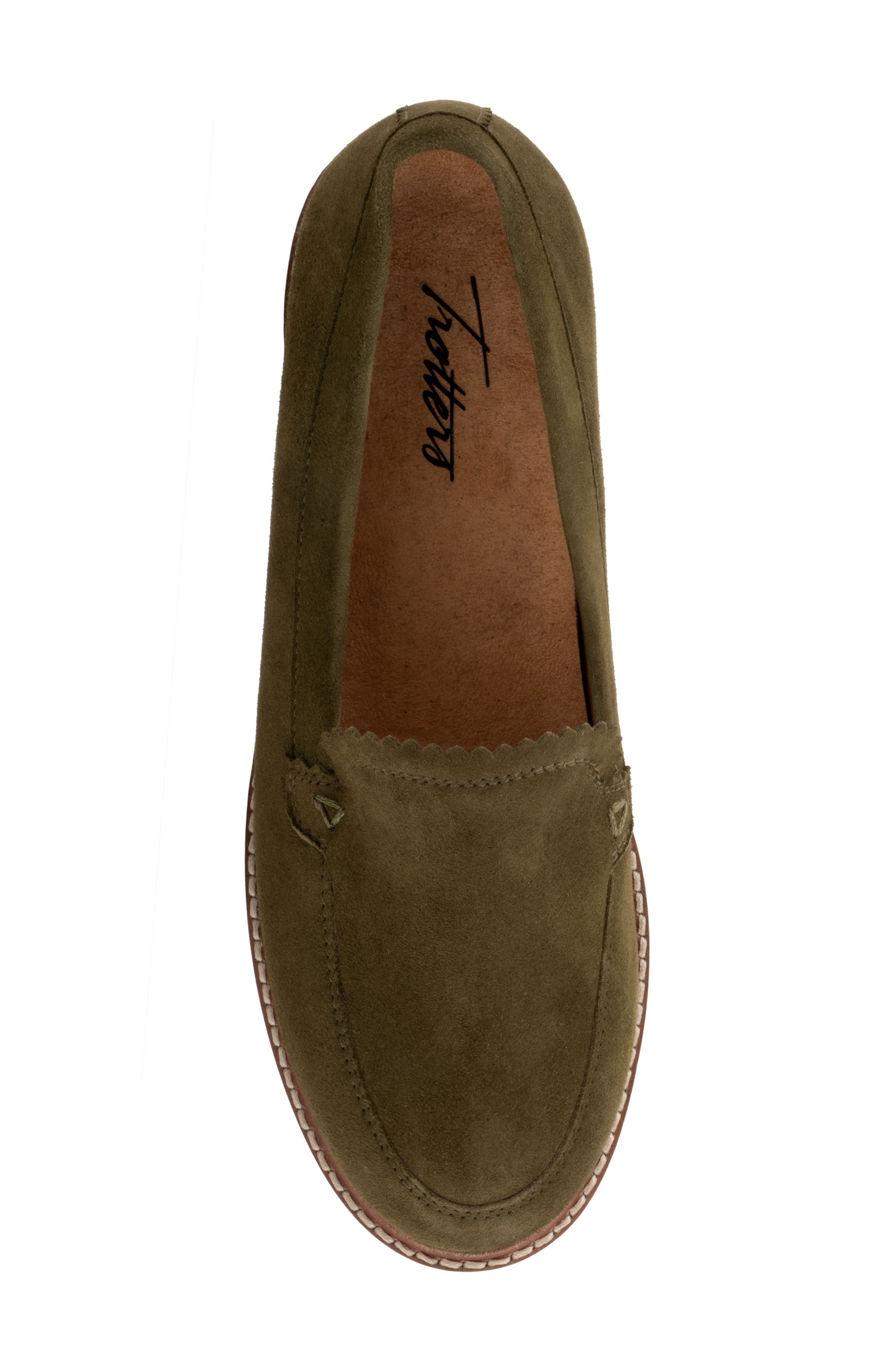 Fayth Loafer, Alternate, color, OLIVE SUEDE