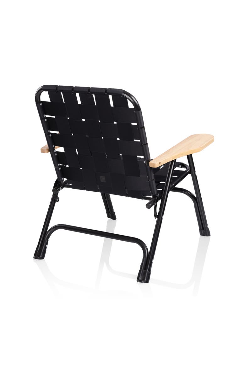 Lux Woven Camp Chair, Alternate, color, Black