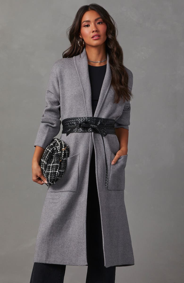 VICI Collection Coletti Longline Open Front Duster, Alternate, color, Grey