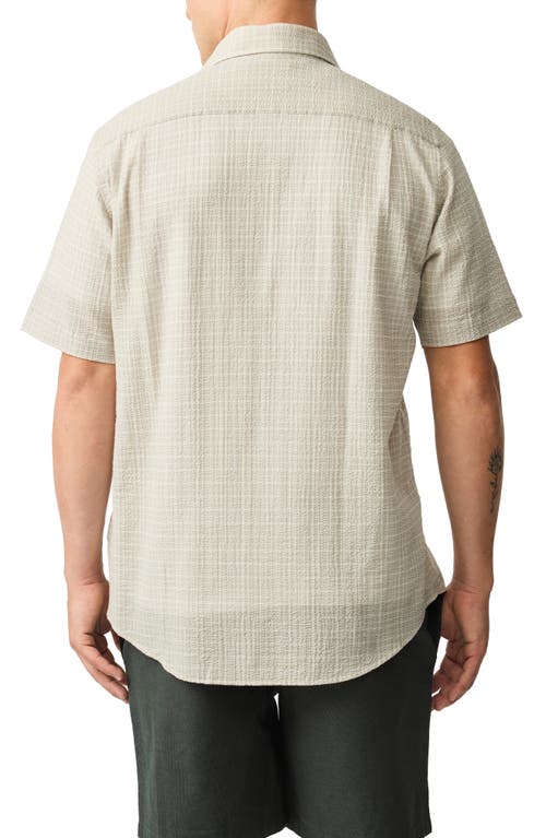 Rodd & Gunn Gowenbridge Regular Fit Short Sleeve Shirt In Fog