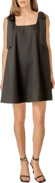 English Factory Bow Shoulder Sleeveless Cotton Minidress
