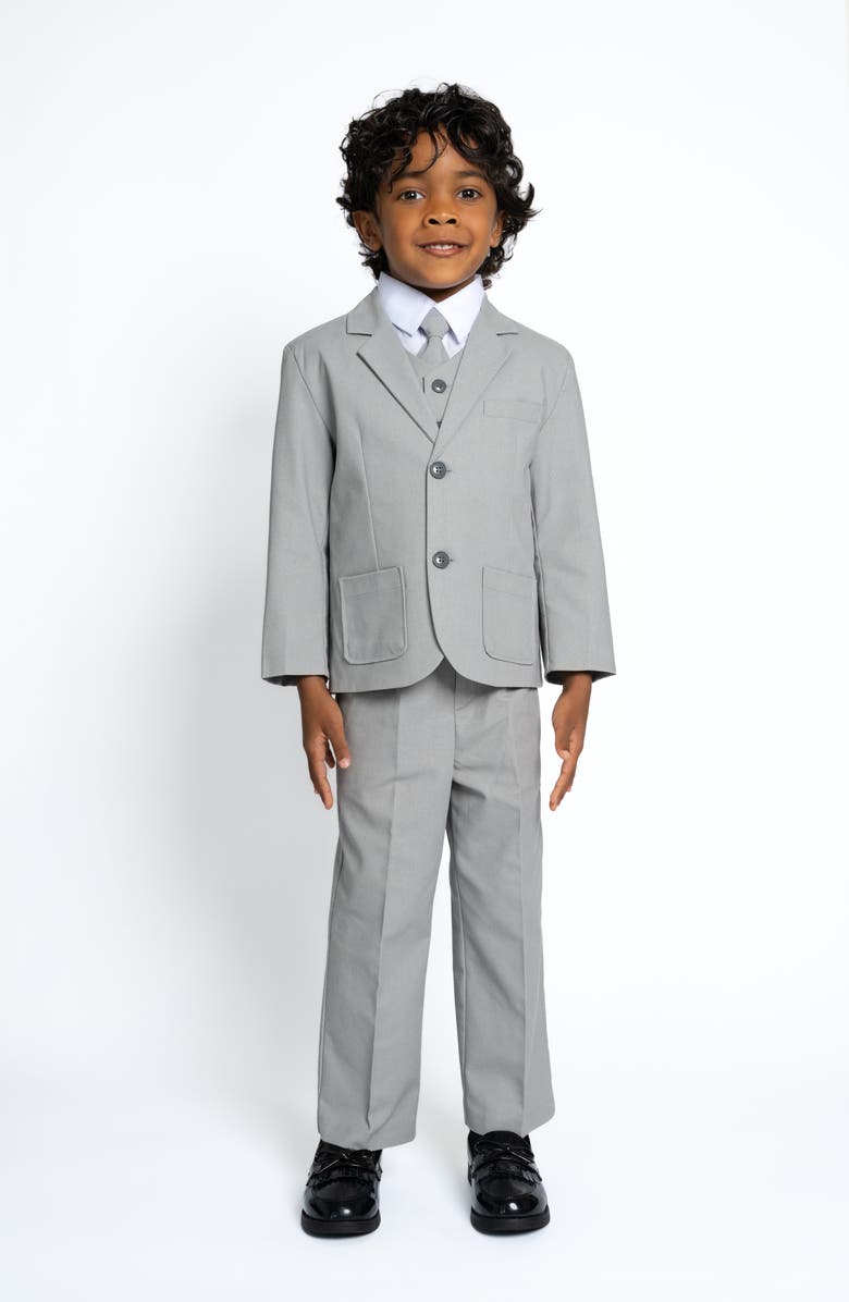 Peanut Butter Collection Kids' Joey Five-Piece Suit, Main, color, Joey Safari Heather