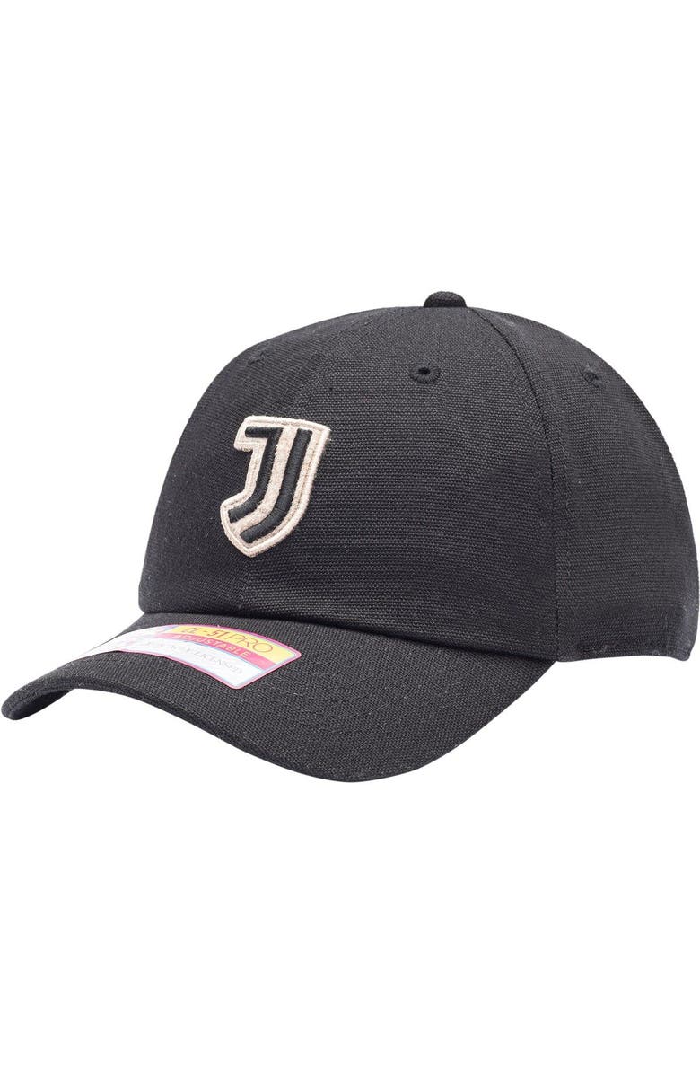 FAN INK Men's Black Juventus Swatch Adjustable Hat, Main, color, 