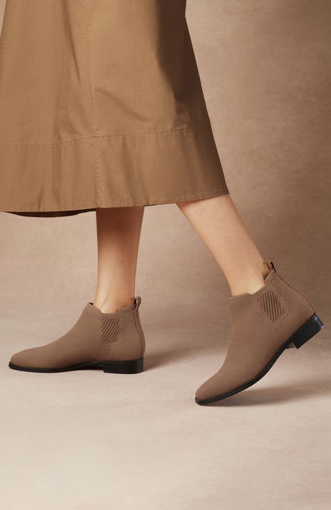 Square-Toe Water-Repellent Ankle Boots (Ryan Pro)
