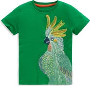 Mini Boden Kids' Superstitch Cockatoo Cotton T-Shirt