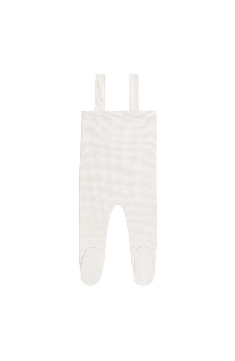 Ely's & Co. Embroidered Collar Collection - Bodysuit + Overalls + Bonnet, Alternate, color, Ivory Boy