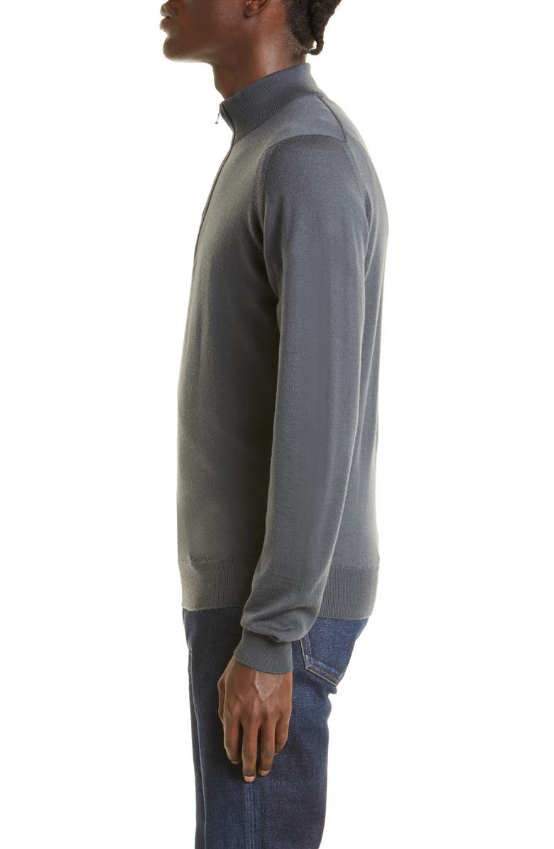John Smedley Men's Tapton Half Zip Merino Wool Sweater, Alternate, color, 