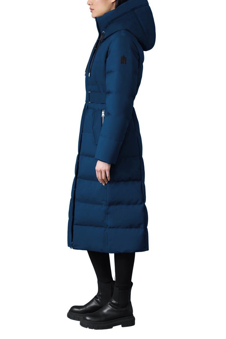 Shyla 800 Fill Power Down Coat with Removable Quilted Bib, Alternate, color, NAVY