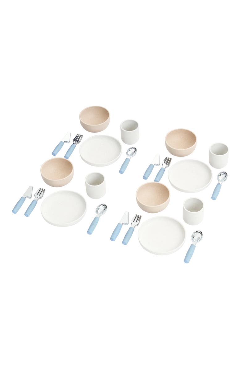 Kaplan Early Learning Company Breakfast Tableware Set - 24 Pieces, Alternate, color, Multicolored