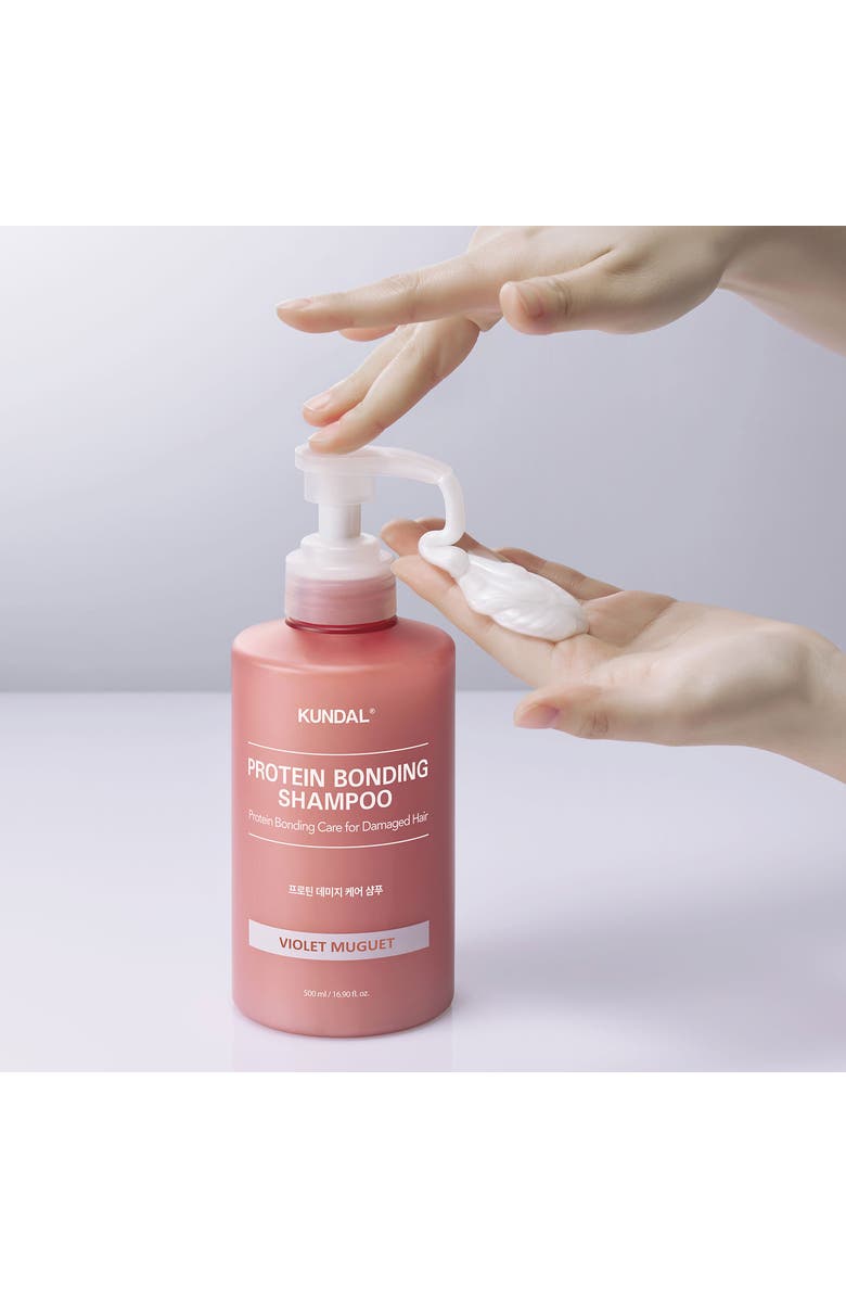 KUNDAL Protein Bonding Care Shampoo Violet Muguet 2 Pack, Alternate, color, Pink