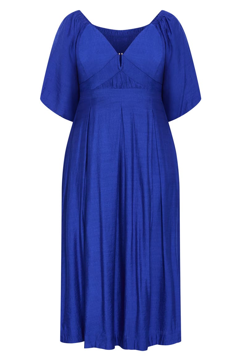 Sherree V-Neck Dress, Alternate, color, OCEAN BLUE