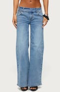 EDIKTED Dale Low Rise Straight Leg Jeans