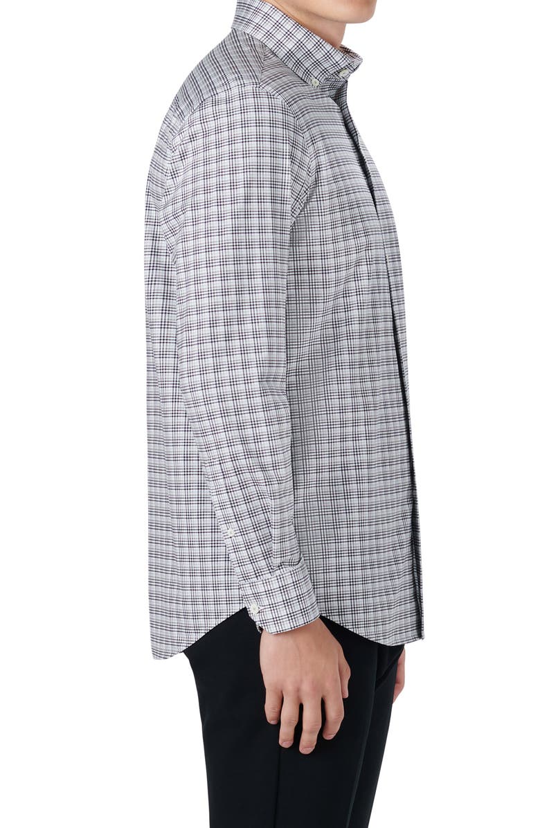 Bugatchi OoohCotton<sup>®</sup> Plaid Button-Down Shirt, Alternate, color, 