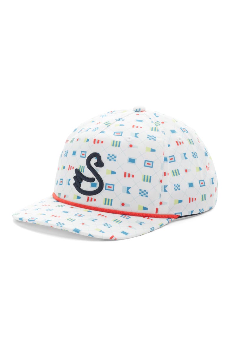 Skipper Semaphore Adjustable Baseball Cap, Main, color, WHITE