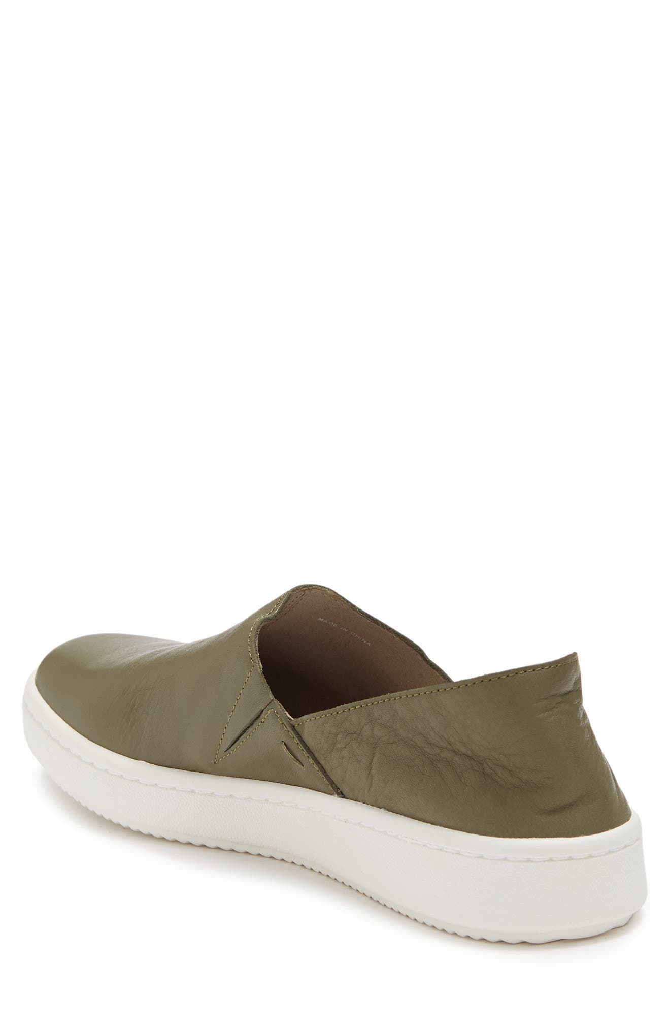 Panda Leather Slip-On Sneaker, Alternate, color, OLIVE