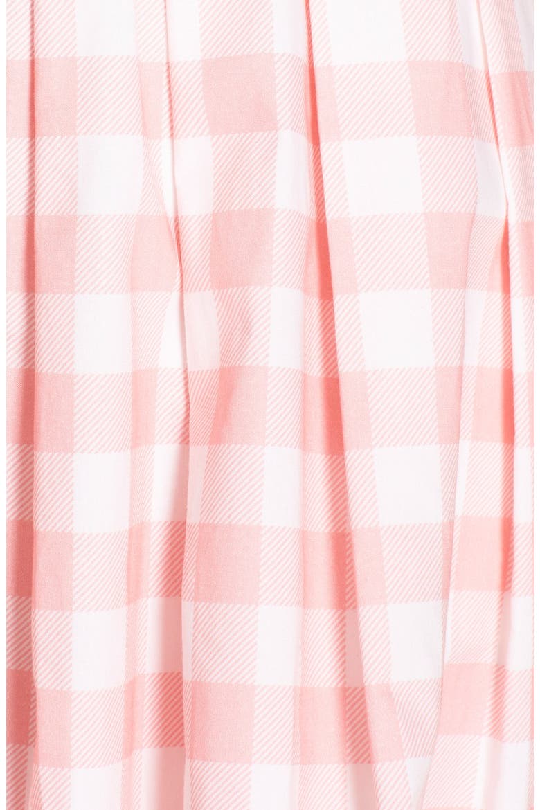 Check Cotton Poplin Shirtdress, Alternate, color, PINK/ IVORY