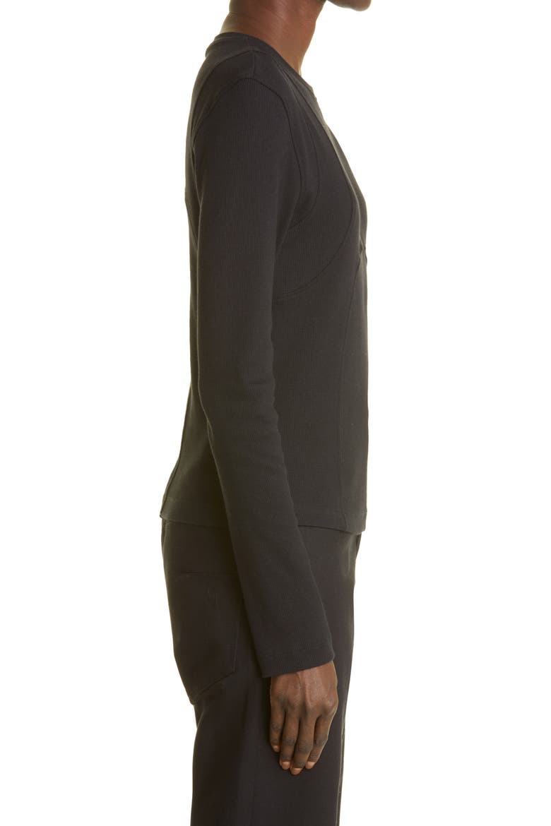 Gender Inclusive Dani Fitted Rib T-Shirt, Alternate, color, BLACK