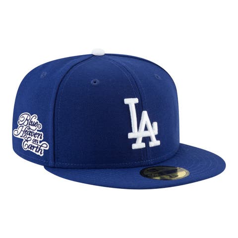 Men's New Era  Royal Los Angeles Dodgers Blue Heaven On Earth Script Patch 59FIFTY Fitted Hat