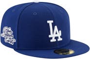 New Era Men's New Era  Royal Los Angeles Dodgers Blue Heaven On Earth Script Patch 59FIFTY Fitted Hat